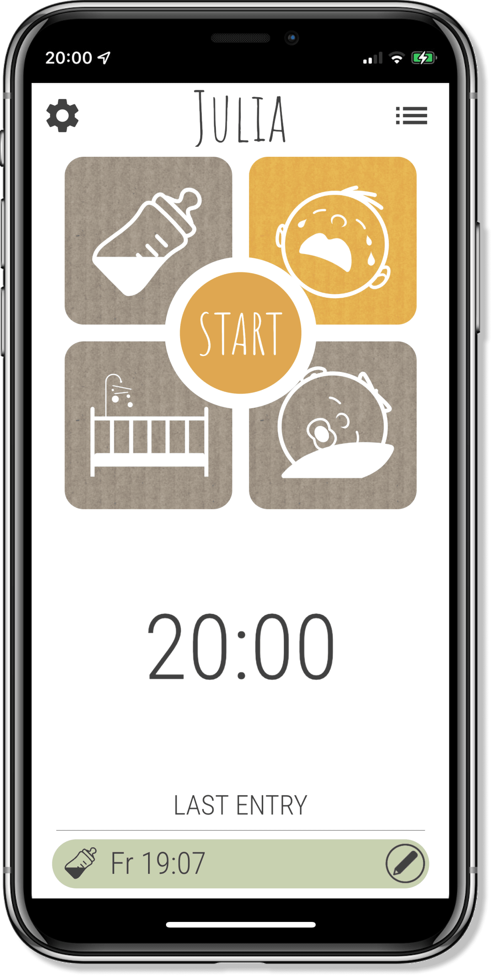 Stylized image of a mobile device.