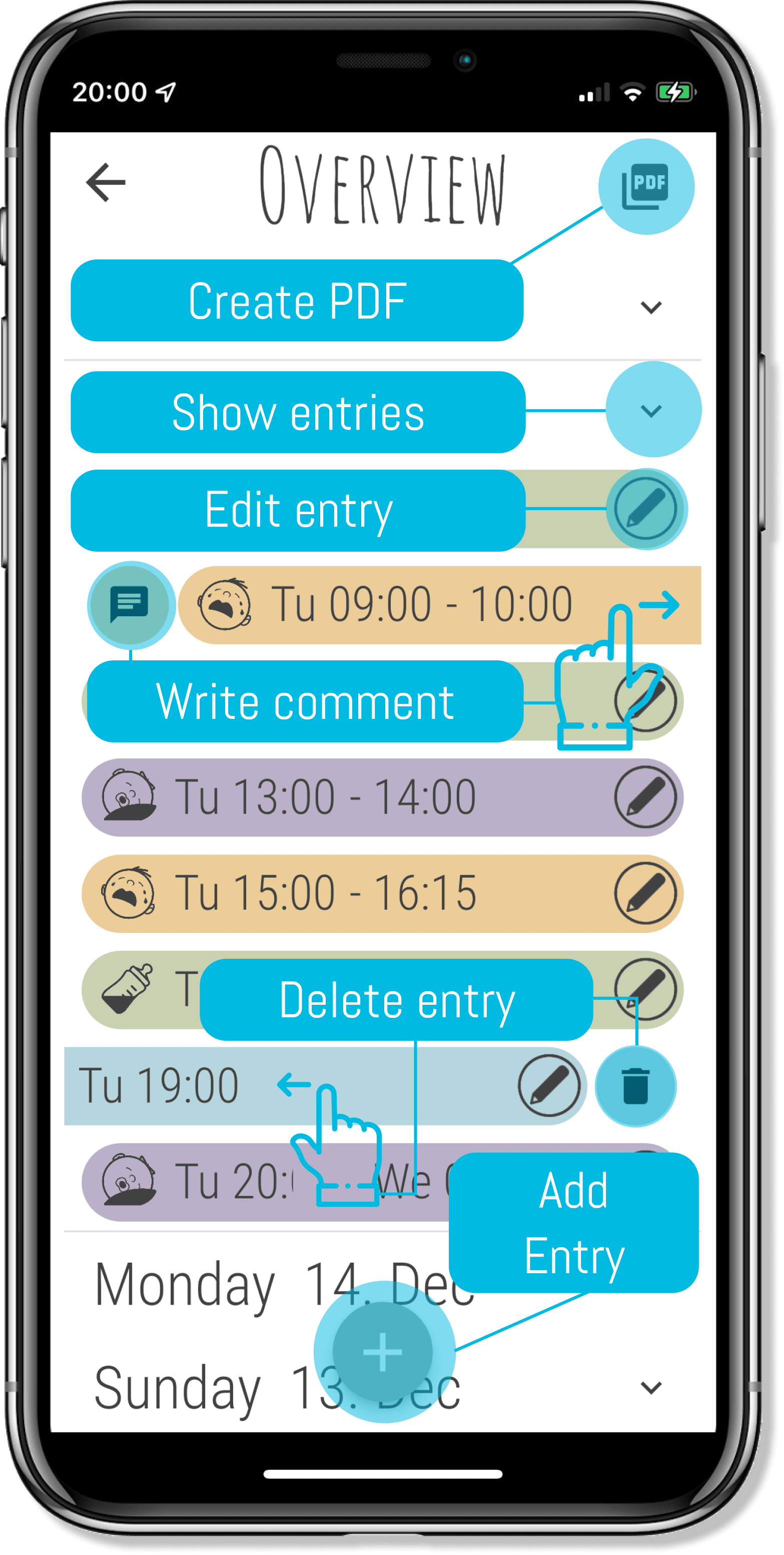 Stylized image of a mobile device.